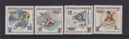 CZECHOSLOVAKIA  - 1972 Olympic Games Set Never Hinged Mint - Unused Stamps