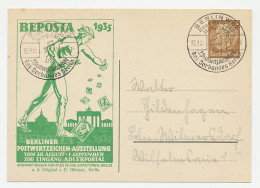 Postal Stationery Germany 1935 Philatelic Exhibition Berlin - Hermes - Stamps - Other & Unclassified