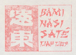 Meter Cover Netherlands 1978 Chinese Food - Bami - Nasi - Sate - Tjap Tjoy - Levensmiddelen