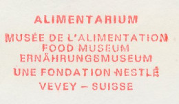 Meter Cover Switzerland 1988 Food Museum - Alimentation