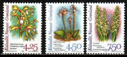 Grönland 1996 - Mi.Nr. 284 - 286 - Postfrisch MNH - Blumen Flowers Orchideen Orchids - Orchidee