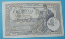 MONTENEGRO (YUGOSLAVIA) - 100 DINARA - 1941 - CIRC - P R13 - ITALIAN  OCCUPATON - VERIFICATO - BANKNOTES - - Occupazione Alleata Seconda Guerra Mondiale