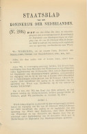 Staatsblad 1914 : Spoorlijn Eindhoven - Weert - Documents Historiques