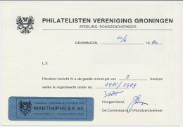Briefkaart G. 357 Particulier Bedrukt Groningen 1980 - Entiers Postaux