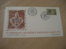 LISBOA 1960 Expo Filatelica Scout Scouts Scouting Cancel Cover PORTUGAL - Cartas & Documentos