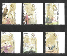 Hong Kong, 2018 Jin Yong's Novels, Complete Set Marginals MNH (H564) - Nuovi