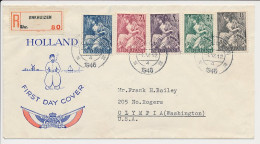 FDC / 1e Dag Em. Nationale Hulp 1946 - Uigever Onbekend - Unclassified