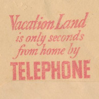 Meter Cover USA 1937 Telephone - Vacation Land - Telecom