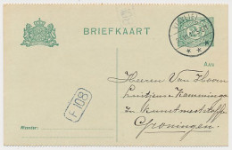 Briefkaart G. 80 B I Visvliet - Groningen 1915 - Ganzsachen