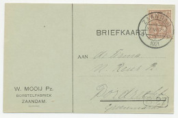 Firma Briefkaart Zaandam 1921 - Borstelfabriek - Ohne Zuordnung