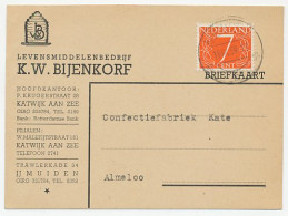 Firma Briefkaart IJmuiden 1956 - Levensmiddelen / Bijenkorf - Ohne Zuordnung