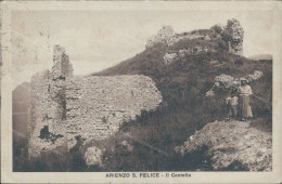 Cs141 Cartolina  Arienzo S.felice Il Castello Provincia Di Caserta Campania 1930 - Caserta