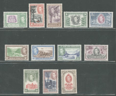 1938-47 British Honduras, Stanley Gibbons N. 150-61 - Serie Completa 12 Valori - Giorgio VI - MNH** - Altri & Non Classificati