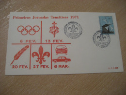 LISBOA 1971 Jornadas Tematicas Scout Scouts Scouting Cancel Cover PORTUGAL - Cartas & Documentos