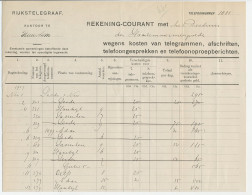 Rijkstelegraaf Haarlem 1909 - Rekening Courant  - Non Classificati