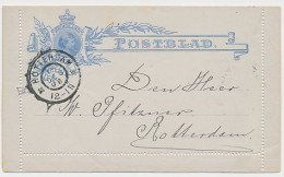 Postblad G. 5 X Locaal Te Rotterdam 1896 - Material Postal