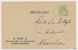 Firma Briefkaart Marken 1918 - Boomkweeker - Zaadhandel - Ohne Zuordnung