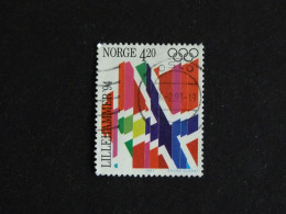 NORVEGE NORWAY NORGE NOREG YT 1063 OBLITERE - JEUX OLYMPIQUES HIVER LILLEHAMMER - Usados