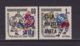 CZECHOSLOVAKIA  - 1972 Ice Hockey Victory Set Never Hinged Mint - Neufs