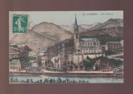 CPA - 65 - Lourdes - Vue Générale (gravure) - Colorisée - Circulée En 1921 - Lourdes