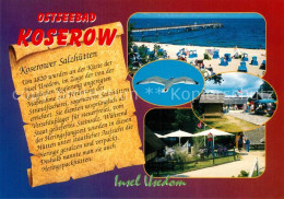 73217219 Koserow Ostseebad Usedom Strand Moewe Feriendorf Chronik Koserow Ostsee - Altri & Non Classificati