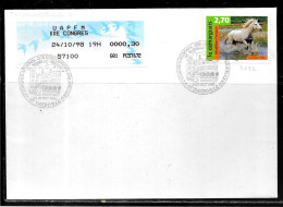 K176 - N° 3182 SUR LETTRE DE THIONVILLE DU 24/10/98 - CONGRES UAPFM - VIGNETTRE D'AFFRANCHISSEMENT 0.30 € - Bolli Commemorativi