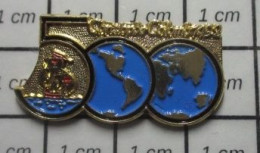 1818A Pin's Pins / Beau Et Rare / THEME PERSONNES CELEBRES / COLOMBO COLOMB 500 ANS 1492 1992 Par BERTONI MILANO - Personnes Célèbres