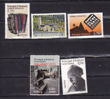 ANDORRA -2014-5 XDIFFERENT STAMPS-MNH. - Neufs