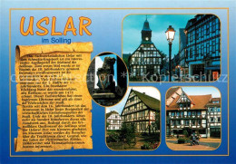 73217205 Uslar Solling Altstadt Fachwerkhaeuser Chronik Uslar Solling - Uslar