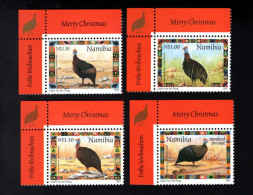 2025388736 1997 SCOTT 871 874 (XX) POSTFRIS MINT NEVER HINGED - CHRISTMAS - HELMETED GUINEAFOWL - Namibië (1990- ...)