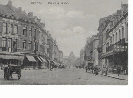 Tournai  Rue De La Station En 1915 - Doornik