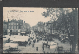 24 - BERGERAC  - Place Et Rue Du Marché - Bergerac