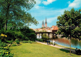 73217161 Luebeck Uferpromenade An Der Trave Bruecke Kirche Luebeck - Lübeck