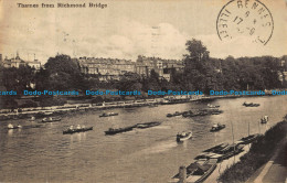 R043278 Thames From Richmond Bridge. 1924 - Wereld