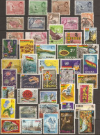 Ghana 1957/95 - Petit Lot De 82 Timbres  - 2 Scans - Ghana (1957-...)