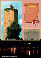 73217129 Terschelling Brandaris Gedenksteen In Vuurtoren Bij Avond Leuchtturm Ge - Altri & Non Classificati