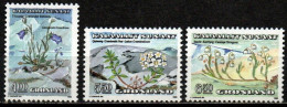 Grönland 1990 - Mi.Nr. 205 - 207 - Postfrisch MNH - Blumen Flowers - Andere & Zonder Classificatie