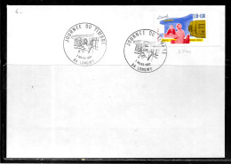 K177 - N° 2744 SUR LETTRE DE LONGWY DU 07/03/92 - JOURNEE DU TIMBRE - Bolli Commemorativi