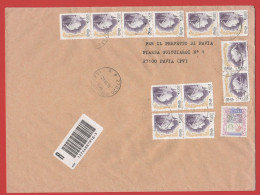 ITALIA - Storia Postale Repubblica - 2002 - 12x 0,03 Donne Nell'arte; Ritratto Di Donna Di Piero Della Francesca + 2,58 - 2001-10: Marcofilia