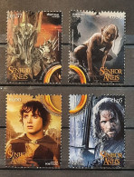 2022 - Portugal - MNH - The Lord Of The Rings - 4 Stamps + Block Of 1 Round Stamp - Ongebruikt