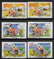 France 2007 Oblitéré  Autoadhésif  N° 134 - 135 - 136  Ou  N° 4089 - 4090 - 4091 (  3 Paires )   Sourires Avec - Used Stamps