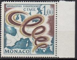 MONACO  868, Postfrisch **, Komitee Für Europäische Auswanderung CIME, 1967 - Nuovi