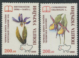Ukraine:Ukraina:Unused Stamps Flowers, 1993, MNH - Ucraina