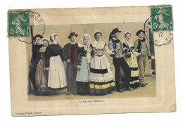 CPA Circulée En 1912 - La Gavotte Bretonne - Coll. Villard, Quimper - - Altri & Non Classificati