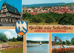 73216758 Schotten Hessen Fachwerkhaus Minigolf Segeln Freibad Stadtpanorama Scho - Altri & Non Classificati