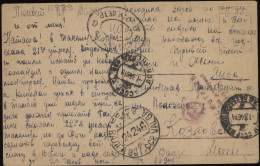 Russia Soviet Estonia Valga Postmarked 40K Postage Due Postcard Mailed To Leningrad 1946 Censor - Briefe U. Dokumente