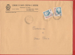 ITALIA - Storia Postale Repubblica - 1999 - 2x 1000 Donne Nell'arte; Busto Di Costanza Bonarelli, Scultura Del Bernini - - 1991-00: Storia Postale