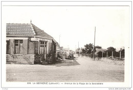 CPA 44 Loire Atlantique - La Bernerie Avenue De La Plage De La Sennetière Café Au Bon Vin Rare - La Bernerie-en-Retz