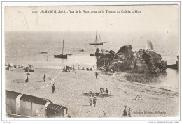 CPA 44 Loire Atlantique - St Marc Vue De La Plage Prise Du Café De La Plage Animation Bâteaux Petits Manques - Autres & Non Classés