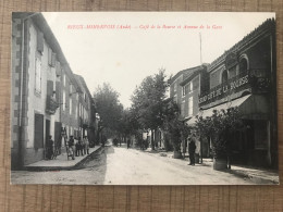 RIEUX MINERVOIS Café De La Bourse Et Avenue De La Gare - Sonstige & Ohne Zuordnung